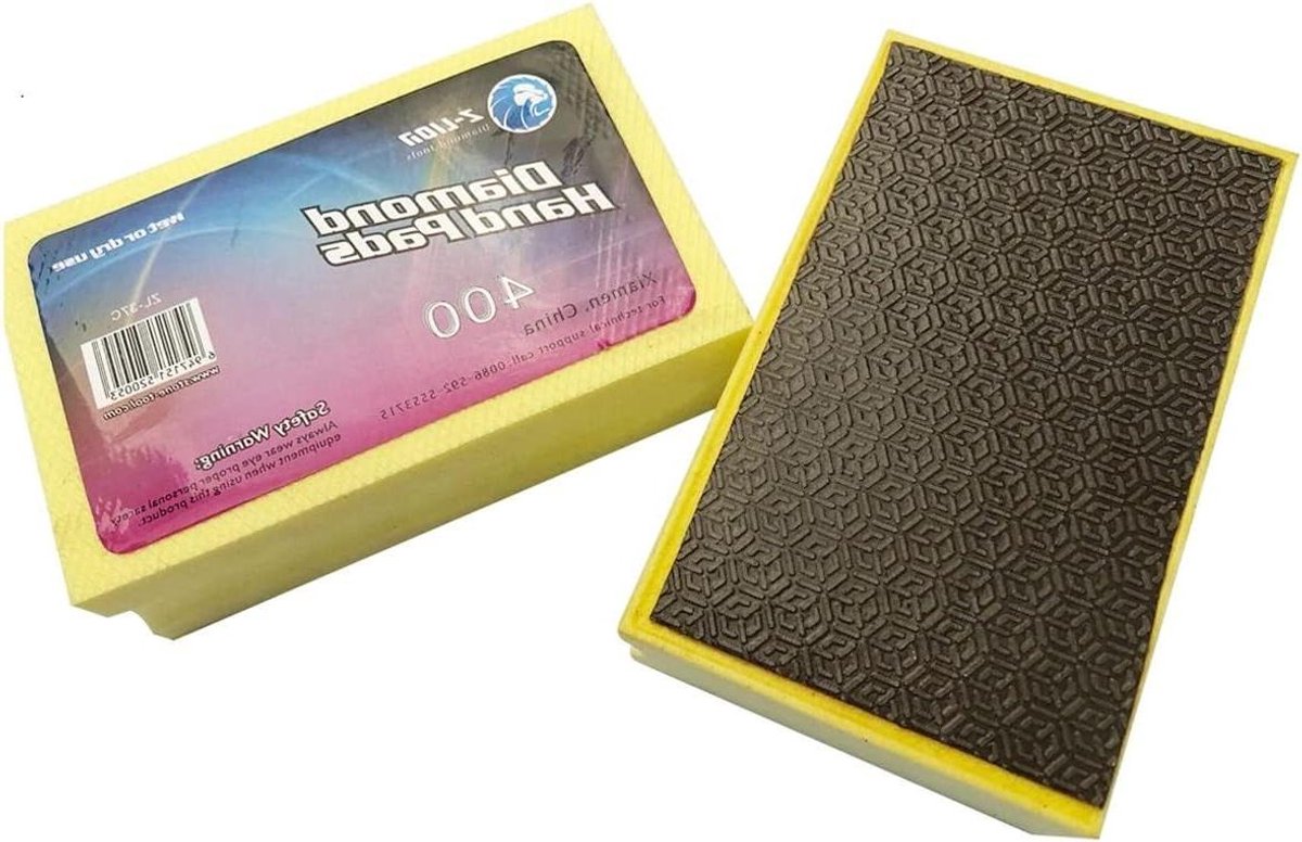 Provento - Gegalvaniseerde Schuurpads voor Polijsten en Slijpen van Graniet, Marmer, Glas en Steen - 400 Grit