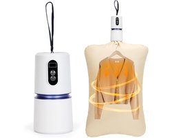 Mini draagbare wasdroger - Reisdroger - Met droogtas - Mini wasdroger - Draagbare reisdroger - Geschikt voor appartementen, slaapzalen, campers, camping - Essentieel voor het snel drogen van kleding