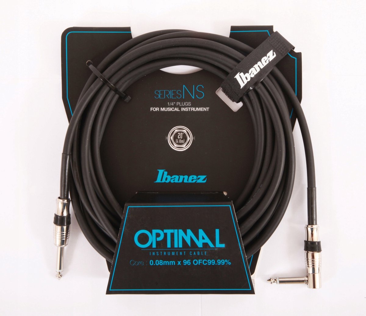 Ibanez NS20L Gitaarkabel 6,1m 2x Jack 6,3mm Mono Hoek