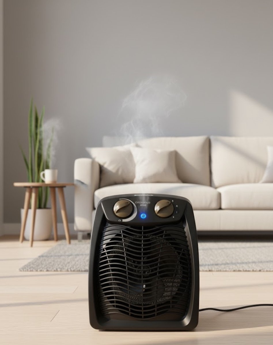 ThermoForce 2400W Ventilatorkachel met Koude - Koude Luchtstand, Oververhittings- & Omvalbeveiliging, - Medahomestore