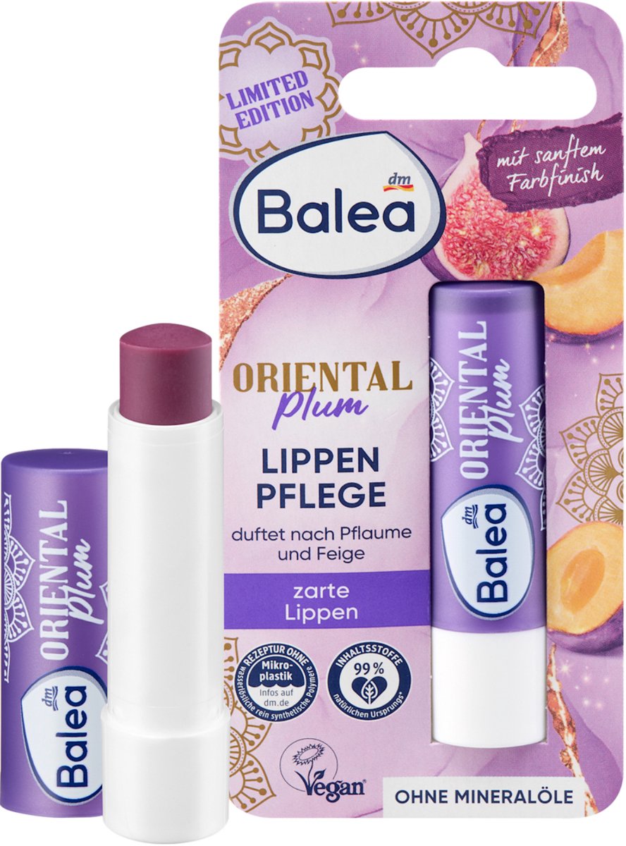 Balea Lippenbalsem Oriëntal Plum | 2x 4,8g