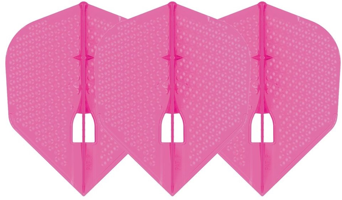 L-Style Champagne L3 Shape Dimple Pearl Pink - Dart Flights
