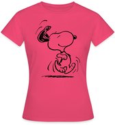 Peanuts Snoopy Rennen T-Shirt Dames