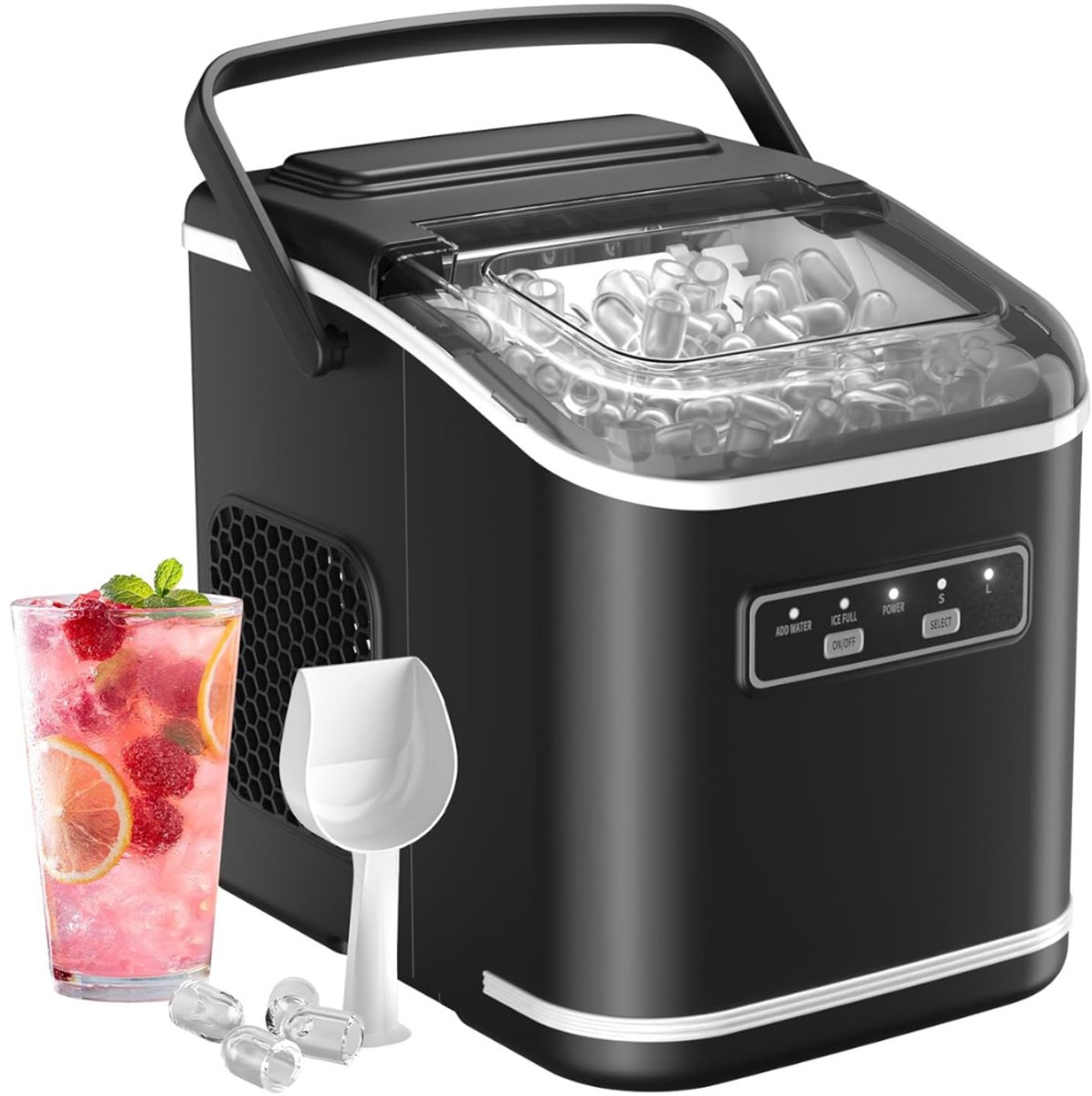 VH Supplies® IJsblokjesmachine - IJsmachine - IJsblokjesmaker - 9 Blokjes in 6-8 min - 1.5L