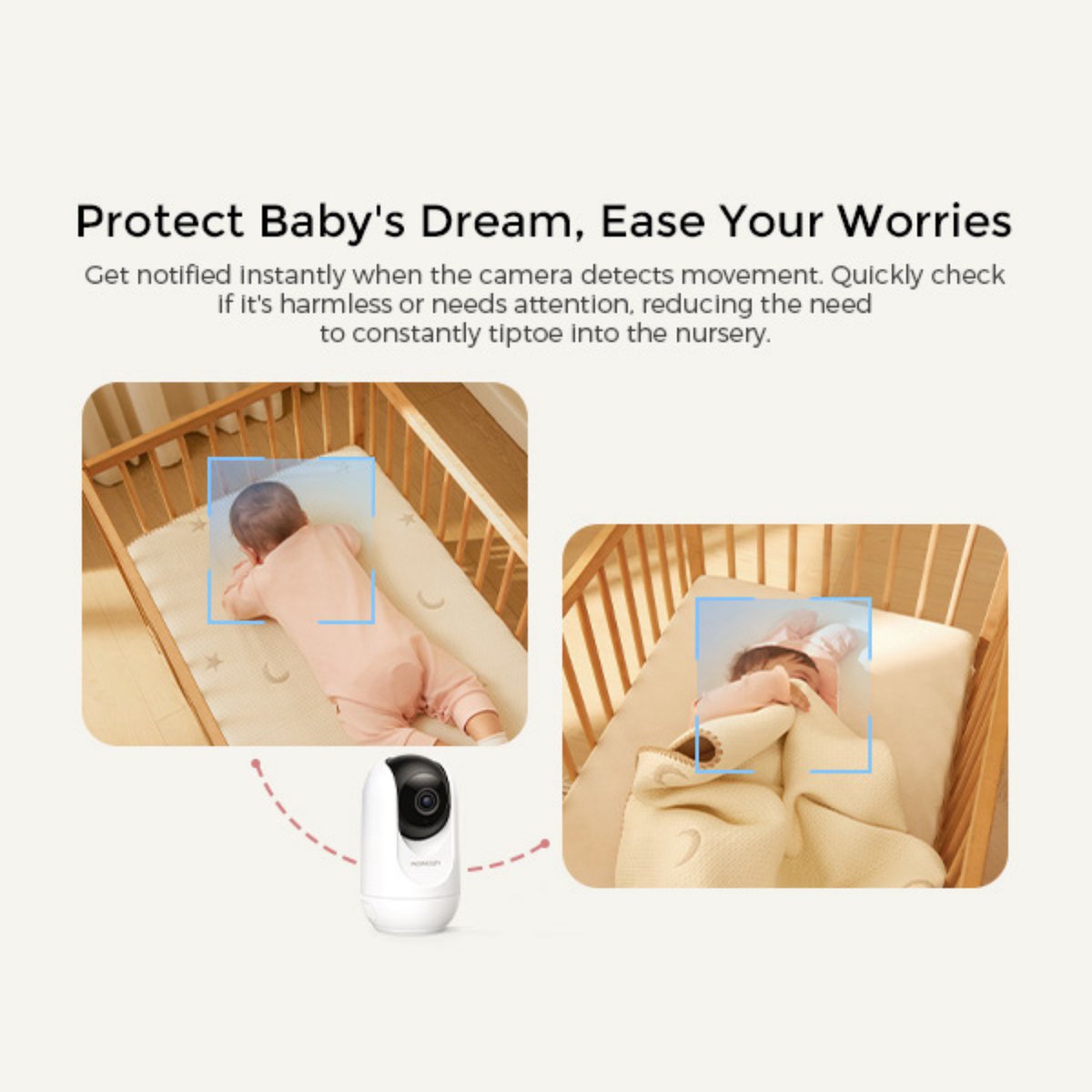 Momcozy BM04 Babyfoon met HD Video en Nachtzicht - afbeelding 2