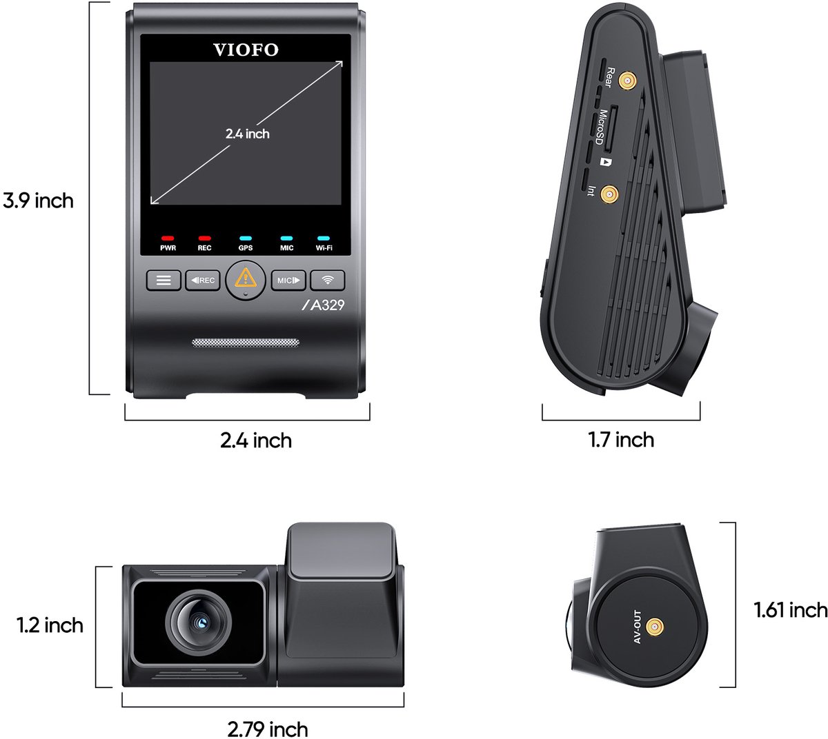 VIOFO A329S 2CH - Dashcam - 4K 60FPS Voorcamera & 2K Achtercamera thumbnail 3