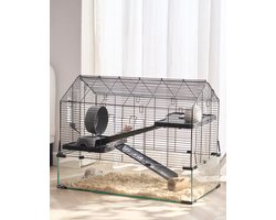 VEVOR Kooi Hamsterkooi Muizenkooi Rattenkooi Knaagdierenhok Omhulsel 75x44x61cm