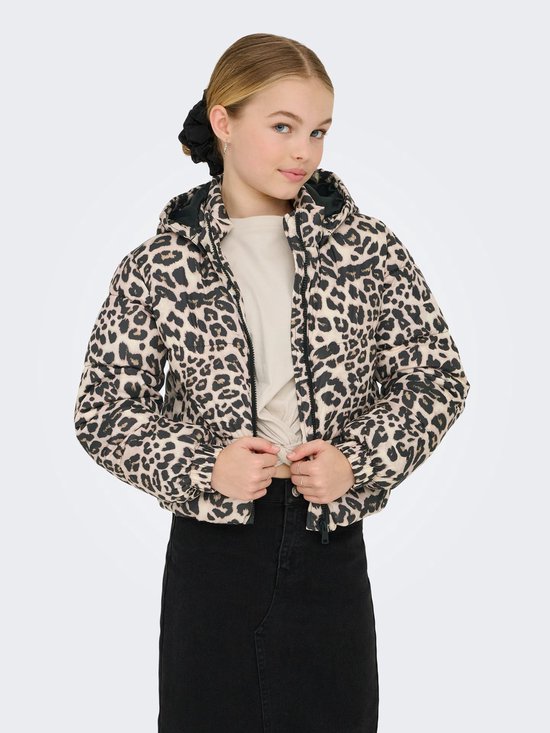 ONLY KOGDALIA SHT PUFFER AOP JACKET OTW NOOS Manteau Filles - Vison argenté Leo