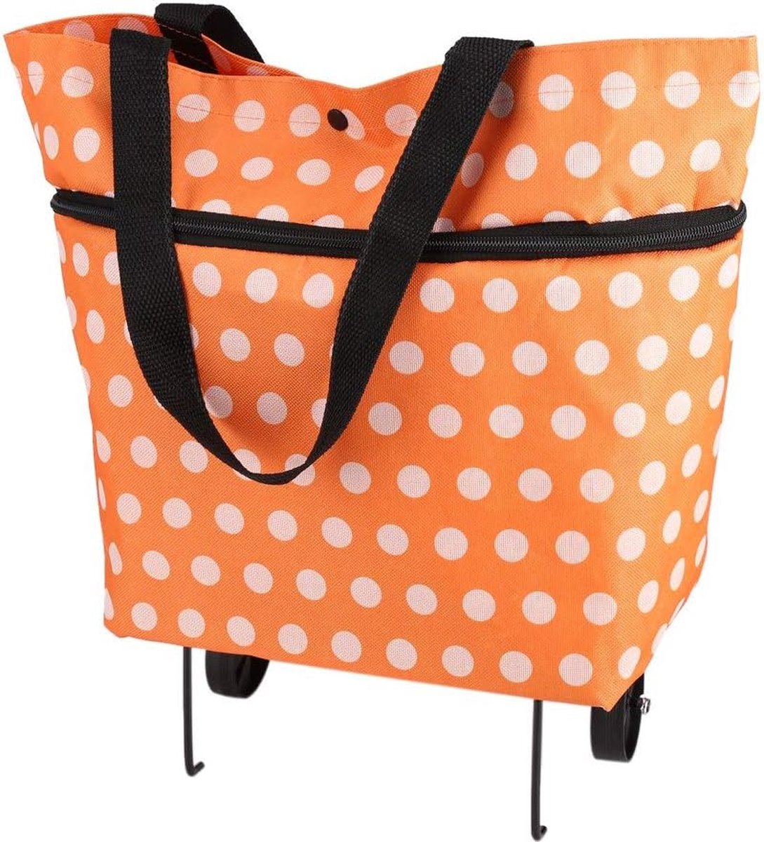 Boodschappentrolley met Wielen - Opvouwbaar - Afneembare Boodschappentas - Boodschappenwagen