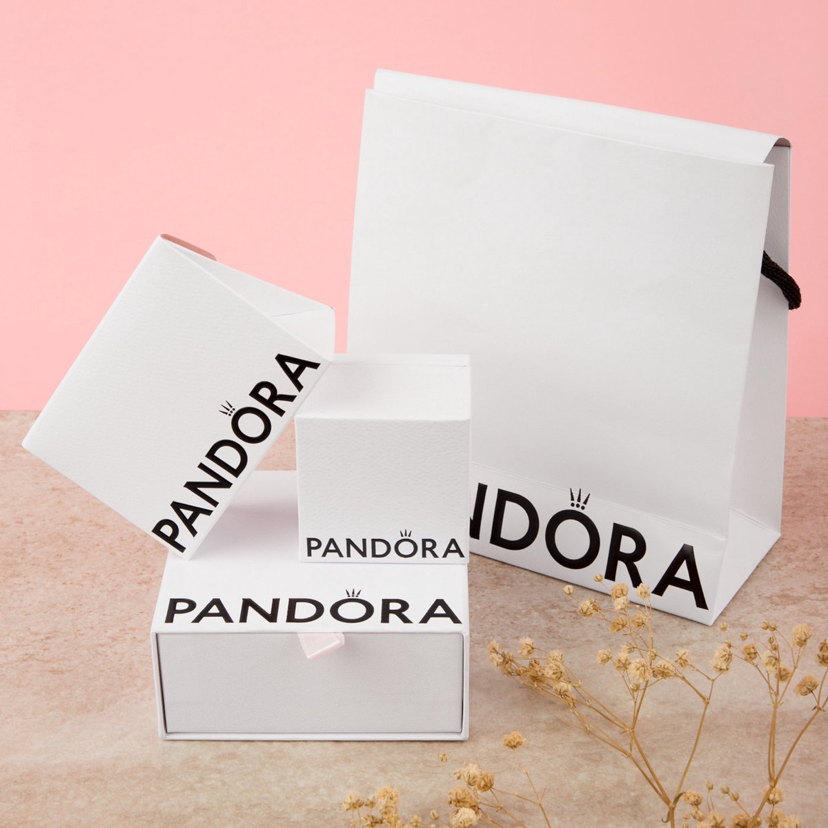 Pandora Moments Tweekleurige draaibare dubbele hangende bedel hartvormig hangslot Dames Bedel Zilver Roségoudkleurig Zilverkleurig 783079C01 — cadeau in Sieraden - foto 5