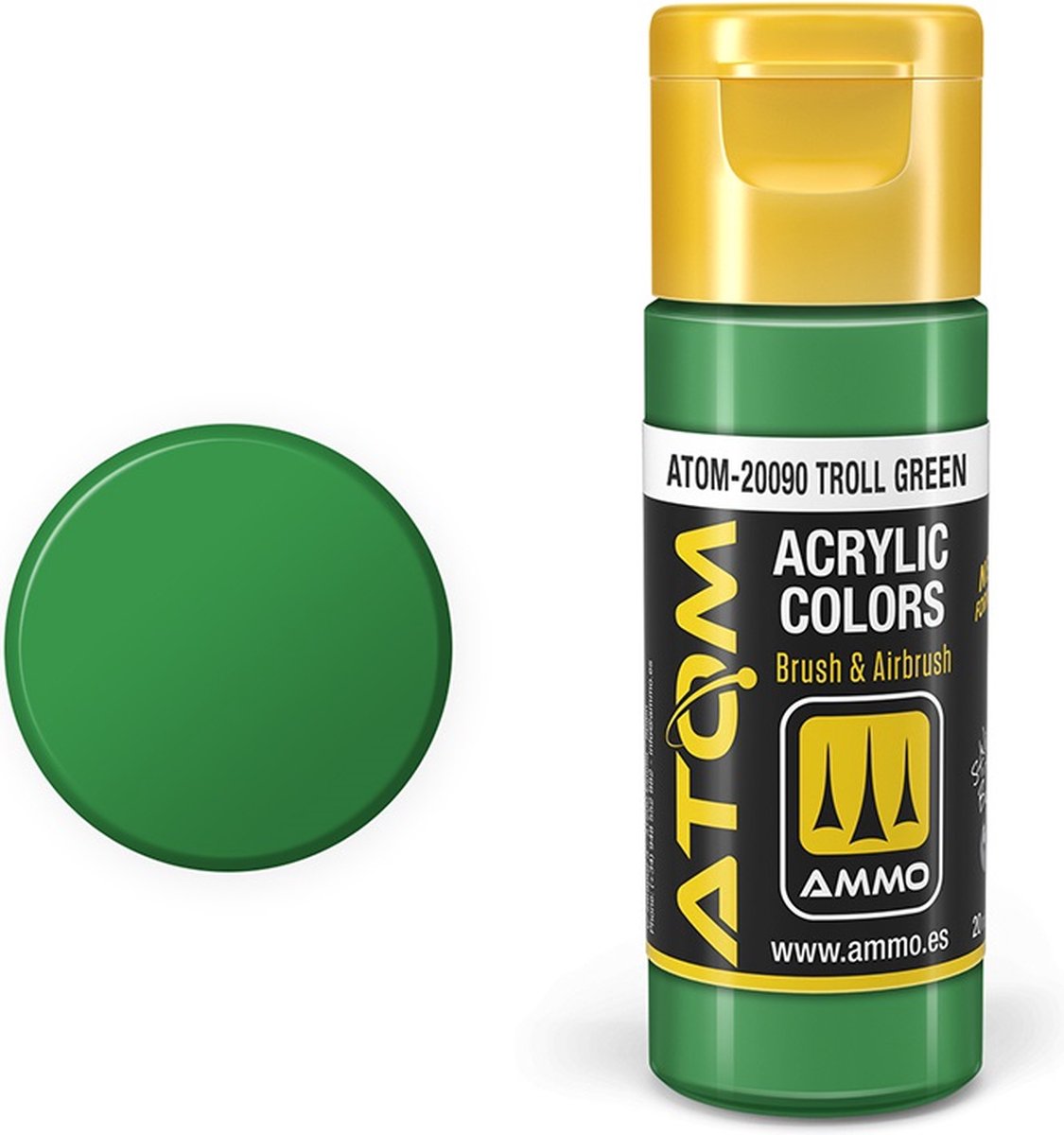 AMMO MIG 20090 ATOM Troll Green Acryl 20ml Verf flesje
