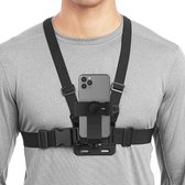 Borstband voor mobiele telefoon - chest mount mount houder – harnas smartphone - bodycam