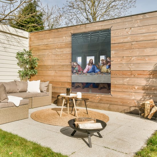 Affiche de jardin - Toile de jardin - Posters de jardin extérieur - La Cène - Leonardo de Vinci - 80x120 cm - Jardin