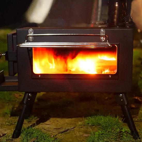 Hikr® Tentkachel Vhs3 - Mini kachel - Houtkachel - Kamperen - Camping - Houtkachel buiten & vrijstaand - Tent verwarming van HI — afbeelding 4