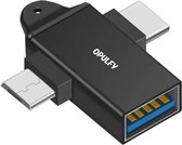 Opulfy - USB naar USB C en Micro USB adapter - USB Adapter - USB C naar USB Adapter - USB-C naar USB convertor - Converter