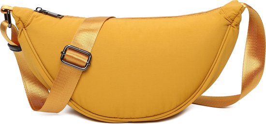 Ines Delaure - Crossbody heuptas bumbag - uni riem - soft - geel