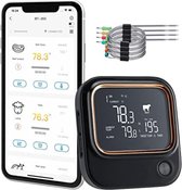 Vleesthermometer Bluetooth - Vleesthermometer Digitaal - Vleesthermometer Draadloos - Vleesthermometer Oven - Vleesthermometer met App
