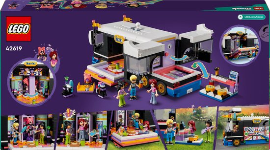 LEGO Friends Toerbus van popster - 42619