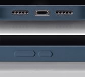 Mobilize Hoesje geschikt voor Apple iPhone 15 Pro Telefoonhoesje Flexibel TPU | Mobilize Rubber Gelly Backcover | iPhone 15 Pro Case | Back Cover - Matt Blue | Blauw