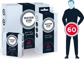 Bol.com MISTER SIZE 60 Ultra Dunne XL condooms 10 pack (verkrijgbaar in 7 maten) aanbieding Bol.com MISTER SIZE 60 Ultra Dunne XL condooms 10 pack (verkrijgbaar in 7 maten) aanbieding