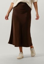 Notre-V Satin Skirt Rokken Dames - Bruin - Maat XXL