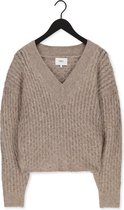 Simple Elzi Knit-rec-pes-mer-22-3 Truien & vesten Dames - Sweater - Hoodie - Vest- Grijs - Maat XS