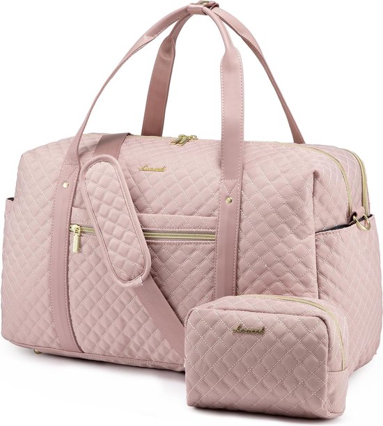 BAGSMART Reiki Mini-sporttas voor dames, kleine reistas met afneembare riem, mini-schoudertas voor dames, 5 l schoudertas (25 x 15 x 15 cm), roze, Mini-5L