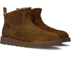 Shabbies Palissa Ankle Boot Enkelboots - Enkellaarsjes - Dames - Bruin - Maat 38