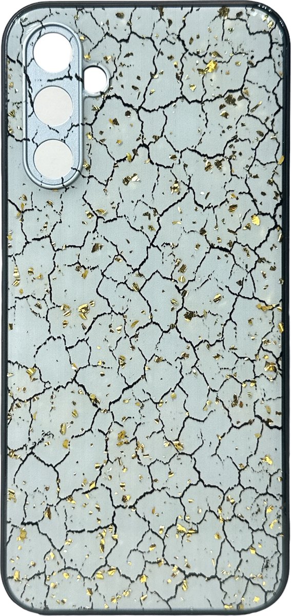 Silicone Hoesje Print - Backcover - Geschikt voor Samsung Galaxy A54 5G - Gebroken Wit