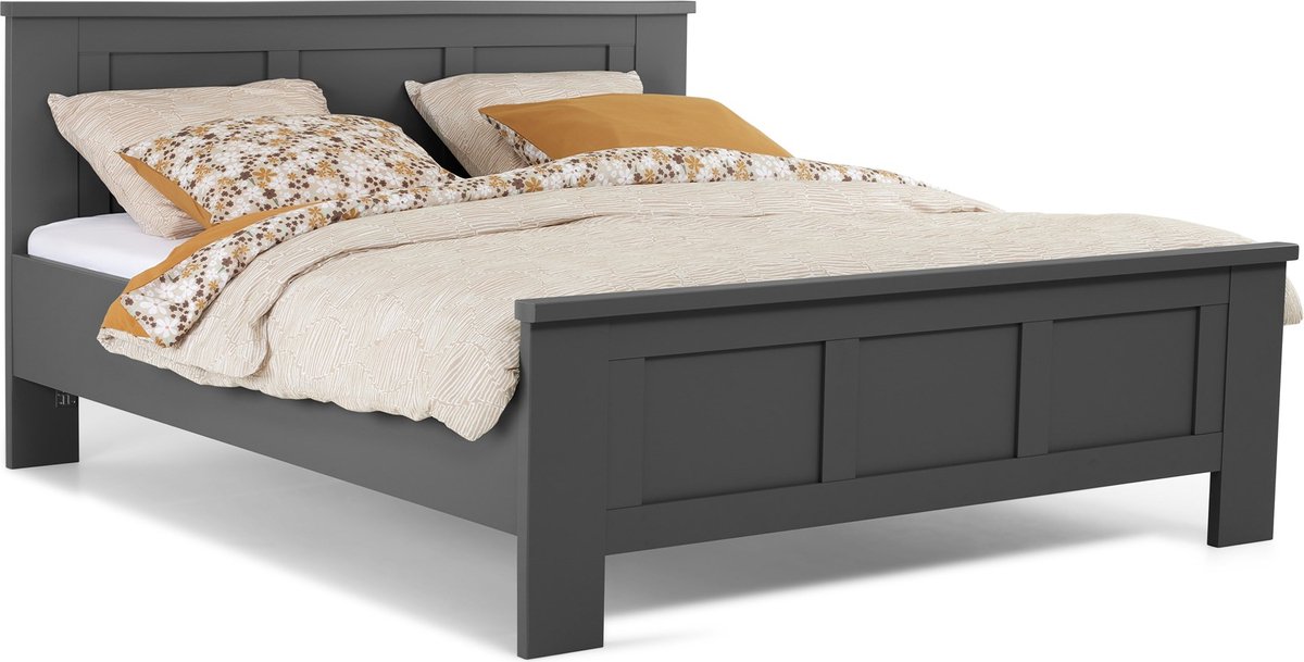 B Bright Bed Chateau - 160 x 200 cm - grafiet