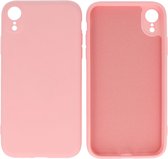Fashion Backcover Telefoonhoesje - Color Hoesje - Geschikt voor iPhone XR - Roze