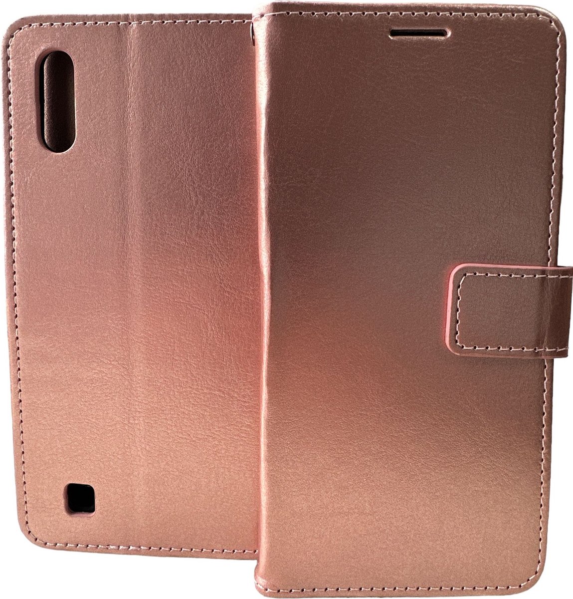 Portemonnee Book Case Hoesje Geschikt voor: Samsung Galaxy A10 - Rosegoud