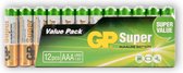 GP Super Alkaline Batterijen AAA | LR03/1.5 V Batterijen | Value Pack van 12 stuks