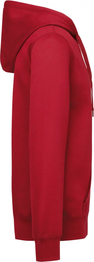 Kariban Gerecycleerde sweater met rits en capuchon uniseks K4042 - Red - M