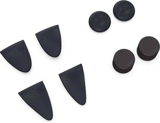 Go Go Gadget - Thumb Grips & Triggers Set - Geschikt voor PS5/Playstation 5/Xbox One/PS4 - Siliconen Controller Bescherming - Gaming Accessoire - Zwart