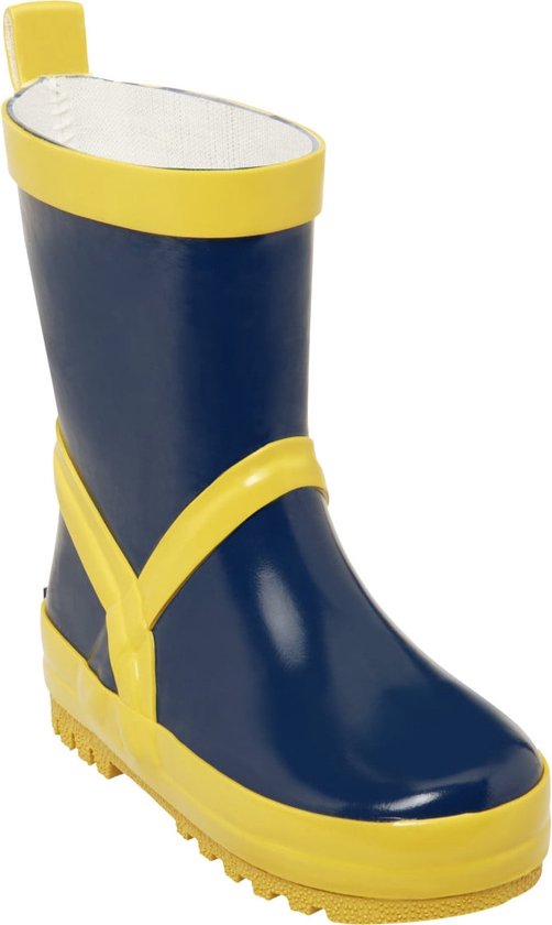 Playshoes Regenlaarzen Marineblauw/geel Maat 34/35