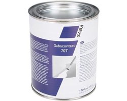SABA Sabacontact 70T contactlijm - 1 liter blik - polyurethaan voor hout leer en kunststof