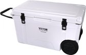 passieve koelbox ijsbox 65 qt, Monbile geïsoleerde koelbox Camping Thermobox 40-45 blikjes, campingbox koelkast met flesopener, isolatie koelbox draagbaar, ijskistkoeler multifunctioneel