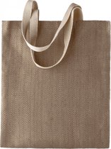 Tas One Size Kimood Natural / Capuccino 100% Jute