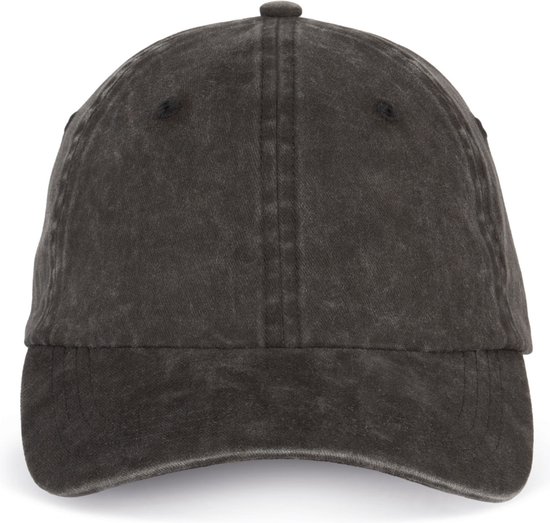 Vintage pet - Dad cap - One Size, Washed grijs Zwart