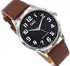 Q&Q-c10a-033py-herenhorloge-bruin leder-zwarte wijzerplaat-duidelijke wijzerplaat-3 bar waterdicht