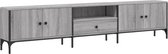 Meuble TV vidaXL - Meuble TV - Meuble TV - Meuble TV - Meuble TV avec tiroir 200 x 25 x 44 cm Bois traité Chêne Sonoma gris