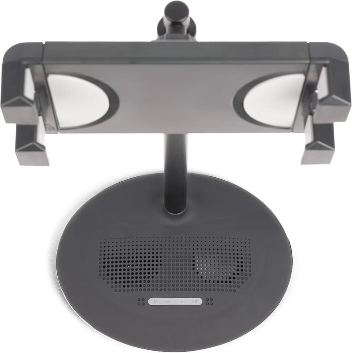 Livoo - Tablethouder - met - speaker - 5 W - zwart - Draagbaar - Tabletstandaard - Geluid - Handsfree - Multimedia - Audio - Entertainment - Kantoor - Thuis - Draadloze - Speaker
