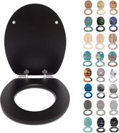 Bol.com WC-bril met sluitmechanisme vele mooie wc-brillen beschikbaar zijn van hoge kwaliteit stabiele kwaliteit van het hout (z... aanbieding
