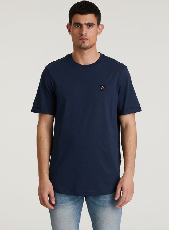 Chasin' T-shirt Eenvoudig T-shirt Bro Navy Maat L