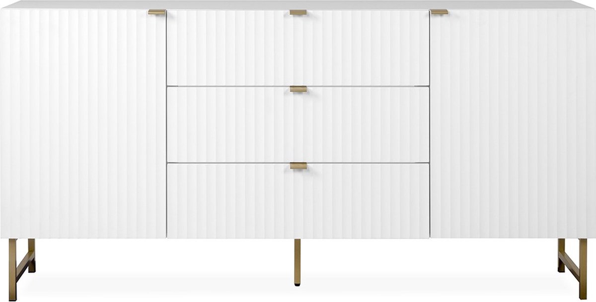 Dressoir Edith-wit/goud
