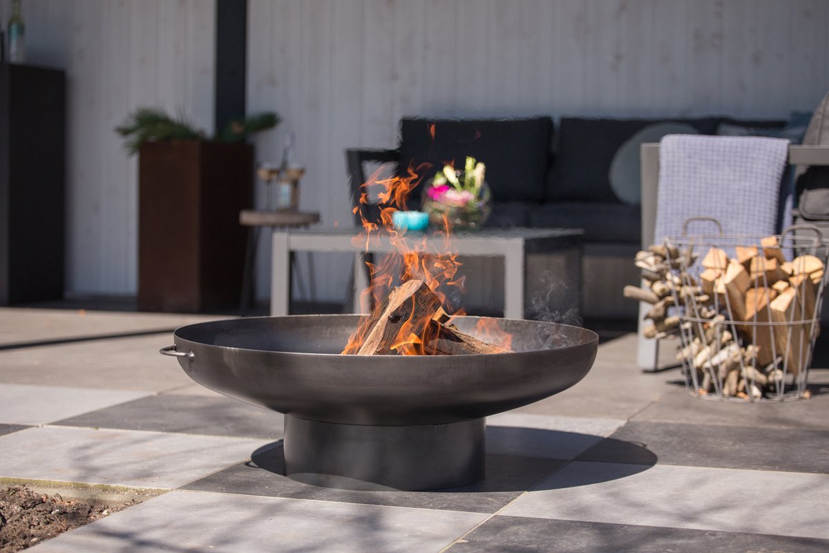 RedFire Oulu Fire Bowl - Ø 80 cm - Black