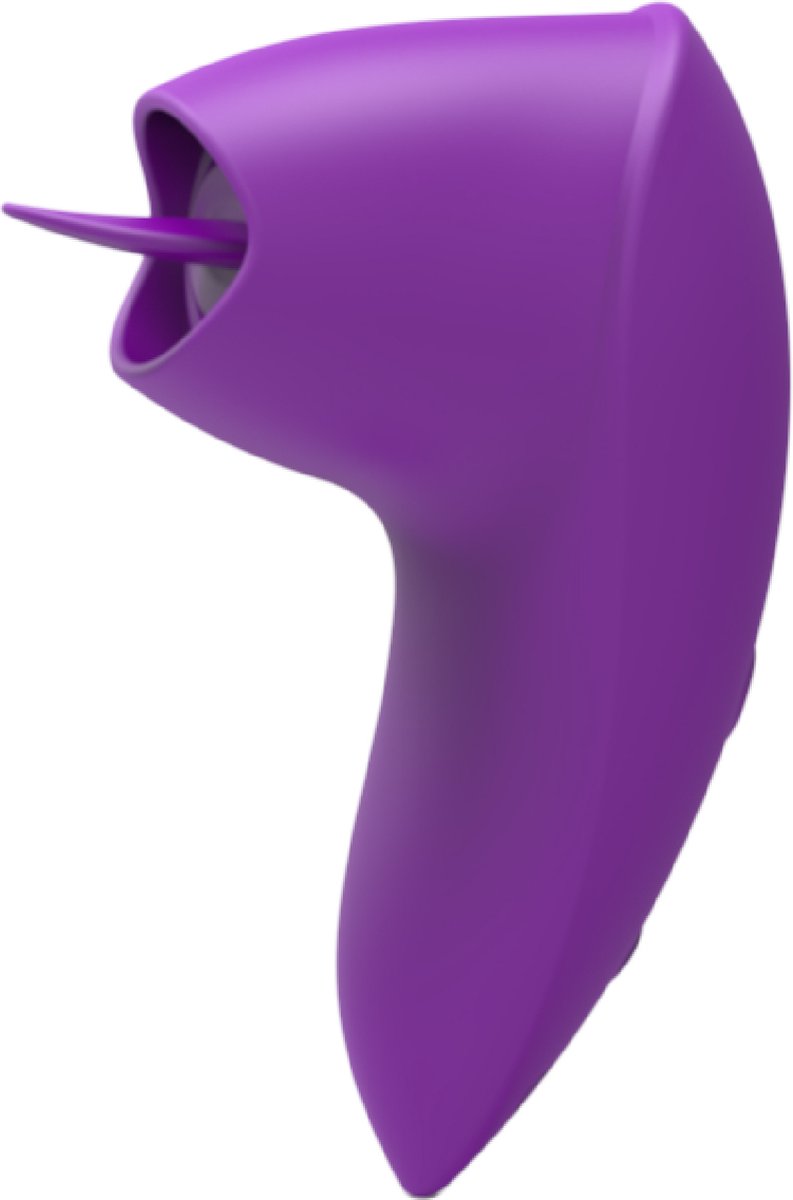 Goedkoopste Cupitoys® Vibrator met tong - 8cm - Paars - 12 standen - Vibrators voor vrouwen en mannen - Sex toys voor vrouwen en mannen