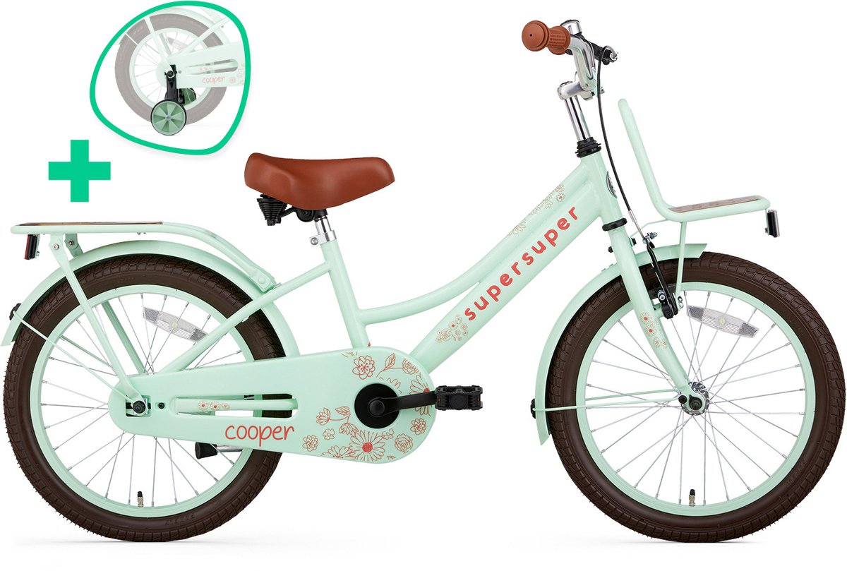 Supersuper Cooper Bamboo Kinderfiets 18 inch