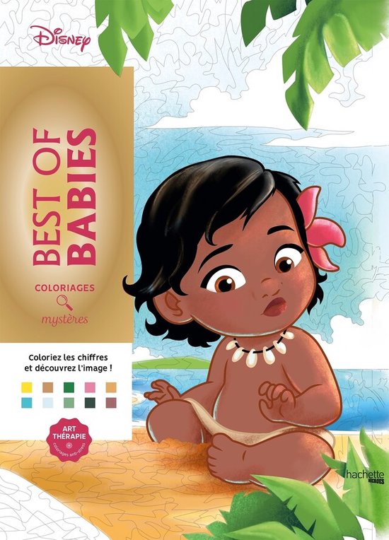 Disney Coloriages Mystères - Best of Babies - Kleuren op nummer - Hachette - Kleurboek voor volwassenen